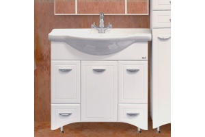 Мебель для ванной Misty Дрея 85 2 ящика, с бельевой корзиной - 2