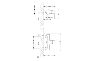 Смеситель Lemark Evitta (LM0503C) для душа - 2
