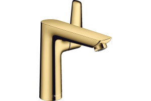 Смеситель hansgrohe Talis E для раковины со сливным гарнитуром, 71754990, полированное золото