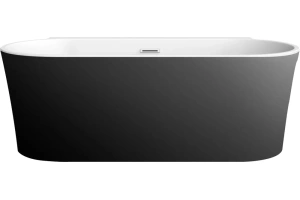 Акриловая ванна BelBagno 170x80 черный матовый - 2