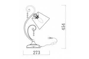 Настольная лампа Freya Lorette FR2406-TL-01-WG - 2