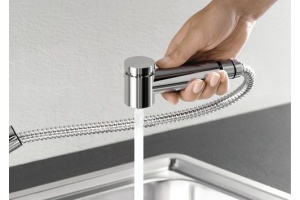 Смеситель для кухонной мойки Blanco Tivo коричневый, хром (517618) - 3