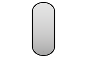 Зеркало Brevita Saturn 50x115 с подсветкой, черный (SAT-Dro1-050-black)