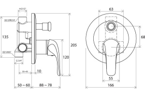 Смеситель Ravak Rosa RS 061.00 - 2