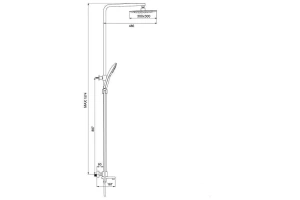 Душевая стойка Gappo черная матовая - 2