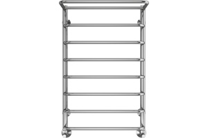 Водяной полотенцесушитель Terminus Полка П8 500x800 с полкой Хром