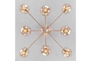 Люстра на штанге Eurosvet Ascot 30166/8 золото - 2