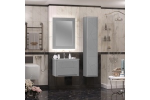 Зеркало с подсветкой Opadiris Луиджи 70 серый матовый - 3