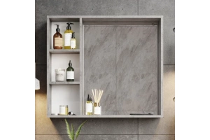 Зеркало-шкаф Onika Девис 80 бетон чикаго (208093) - 2