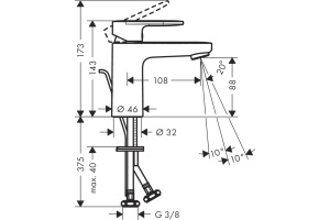 Смеситель Hansgrohe Vernis Blend 71551670 для раковины, хром - 3