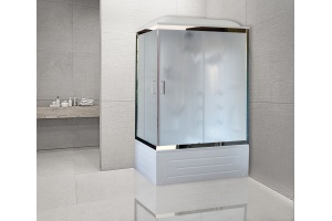 Душевая кабина Royal Bath 120х80 правая белая стекло матовое с гидромассажем - 2