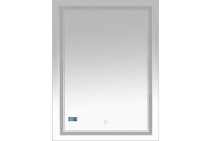 Зеркало Misty Неон 2 LED 60x80, с часами, сенсор на зеркале - 2