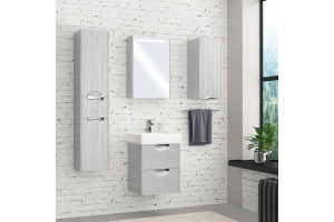 Тумба с раковиной Aquaton Сильва 50 светлое дерево - 3