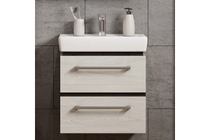 Тумба с раковиной Aquaton Ронда 55 светлое дерево - 3