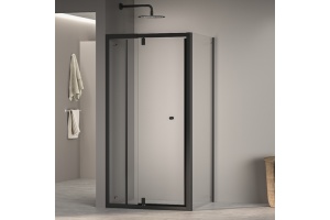 Душевой уголок RGW Passage 70х70 черный стекло прозрачное