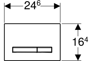 Кнопка смыва Geberit Sigma 50 115.788.DW.2 черный - 2
