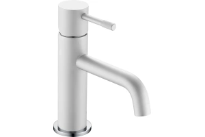 Смеситель для раковины Boheme Uno белый, хром (461-WCR)