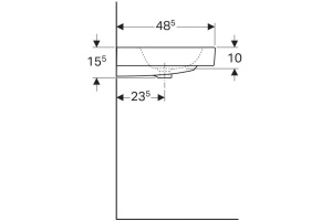 124060000 iCon Раковина, 600x485 мм - 3