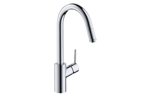 Кухонный смеситель однорычажный, 260, с вытяжным изливом, 1jet, sBox Hansgrohe 73864000
