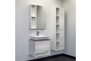 Тумба с раковиной Comforty Прага 60 дуб белый - 3