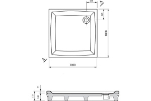 Поддон для душа Ravak Perseus-100 PP под экран - 3