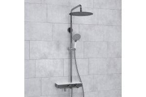 Душевая система WasserKraft 30 с термостатом хром - белый - 2