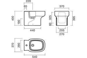Биде напольное Sanitana Be You - 2