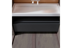 Тумба Armadi Art Flat Valessi Uno-S 120 подвесная черный матовый