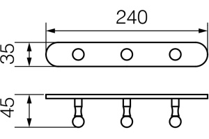 Крючок Veragio Gialetta VR.GIL-6436.BR бронза - 3