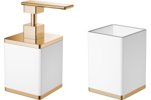 Набор Boheme Дозатор 10969-W-G + Стакан 10961-W-G