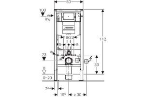 Система инсталляции для унитазов Geberit Duofix Omega 111.060.00.1 - 2