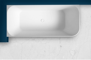 Ванна из искусственного камня Abber Stein 170х75 L белый матовый - 3