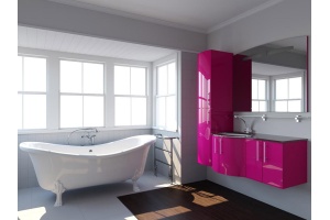 Ванна из искусственного камня Фэма Габриэлла 2 белая, белые ножки - 3