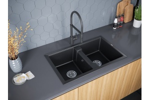 Мойка кухонная Paulmark Zwilling 81 черный матовый - 2