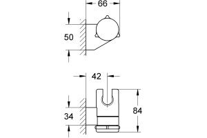 Настенный держатель Grohe Tempesta New 27595000 - 2