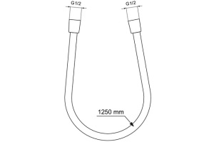 Душевой шланг Ideal Standard Idealflex 125 хром (BE125AA) - 2