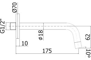 Излив Paffoni Light ZBOC045NO - 2