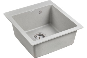 Мойка кухонная Paulmark Zemar PM104651-GR серая - 2