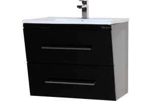 Мебель для ванной Bellezza Берта подвесная 75 черная - 2