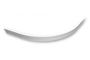 TRAY-S-R-90-SCR-W Экран полуподиум из искусственного мрамора радиальный 900х900х135, белый (Bianco)