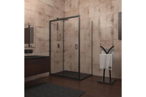 Душевой уголок Veconi Rovigo RV-046B 140x100, черный