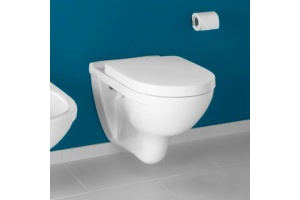 Унитаз подвесной Villeroy & Boch O'Novo 5660HRR1 alpin, безободковый - 3