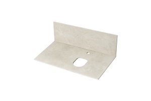 Столешница под раковину Aquaton Мишель керамогранит 80 бежевый