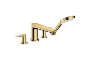 Смеситель на борт ванны Hansgrohe Talis E полированное золото