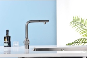 Смеситель для кухни Paulmark Urban сталь - 3