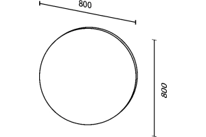 Зеркало Sanvit Сириус 80 с подсветкой - 3