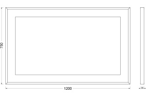 Зеркало в ванную Evoform  120 см (BY 2207) - 3