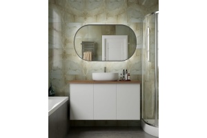 Зеркало Art&Max Bari 120, с подсветкой, графит - 2