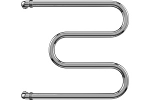 Водяной полотенцесушитель Terminus M-образный 600x600 Хром