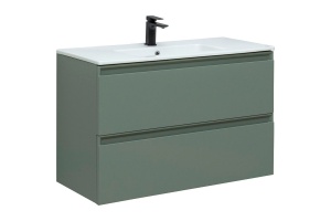 Тумба под раковину Allen Brau Eclipse 100 серо - зеленый матовый - 3